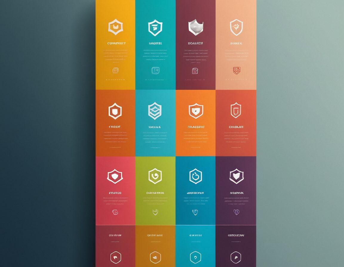 A sleek, modern website interface displaying a variety of adult content provider thumbnails, subtly highlighted with soft, inviting colors. Include symbols of trust like shields or checkmarks to signify quality. The background should be elegant and minimalistic, emphasizing the digital theme. Add abstract shapes or patterns that suggest exploration and discovery. super-realistic. vibrant colors. minimalistic background.